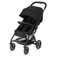 Прогулочная коляска Cybex Eezy S 2 Plus Deep Black, с бампером, черный (520001717) 