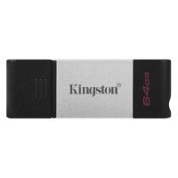 Флешка USB KINGSTON DataTraveler 80 64ГБ, USB3.0, черный DT80/64GB