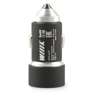 Автомобильное зарядное устройство WIIIX , 2xUSB, 3.4A, черный UCC-2-37