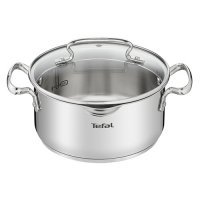 Кастрюля TEFAL Duetto+ G7194455, 2.7л, с крышкой, серебристый [2100113151] 2100113151