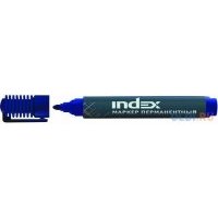 Маркер перманентный Index IMP555/BU 4 мм синий 