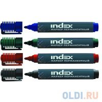 Набор маркеров Index IMP555/4 1 мм 4 шт разноцветный IMP555/4 