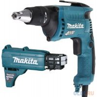 Makita FS4000JX2 Шуруповерт [FS4000JX2] { 570Вт,0-4000об\\м,6-ти гр1\\4",1.3кг,шуруп-6мм,д\\г\\карт-5мм,насад д\\зав шуруп в лент,MakPac } FS4000JX2 570Вт 0-4000об\м 6-ти гр1\4&quot;