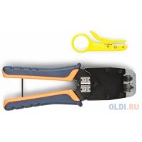 Инструмент обжимной ITK TM1-B11V для RJ45 RJ12 RJ11 сине-оранжевый