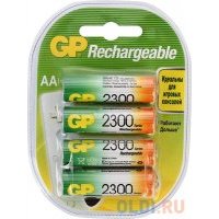 Аккумуляторы 2300 mAh GP 230AAHC-2DECRC4 AA 4 шт 230AAHC-2DECRC4