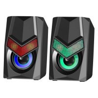 Колонки DEFENDER Solar 1, 2.0, черный [65401] 65401