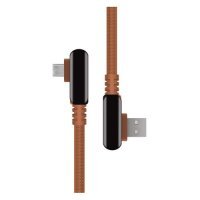 Кабель Rombica Digital Electron M Brown, micro USB B (m), USB A(m), 1.2м, коричневый [mpq-002] MPQ-002
