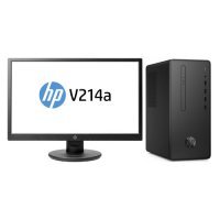 Комплект HP Desktop Pro A G3, AMD Ryzen 5 PRO 3400, DDR4 4ГБ, 1000ГБ, AMD Radeon Vega 11, DVD-RW, Free DOS, черный [123m9ea] 123M9EA