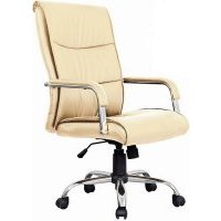 Кресло Brabix ''Space EX-508'' экокожа хром бежевое 531165