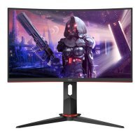 Монитор игровой AOC Gaming 23.6" черный/красный C24G2U