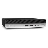 Компьютер HP ProDesk 400 G5, Intel Core i3 9100T, DDR4 4ГБ, 128ГБ(SSD), Intel UHD Graphics 630, Windows 10 Professional, черный [7em39ea] 7EM39EA
