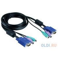 Набор кабелей D-LINK DKVM-CB 2xPS/2 1xVGA 1.8м 