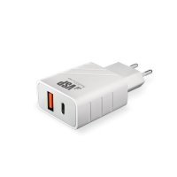 Зарядное устройство сетевое BoraSco Power Delivery + QC 3.0, 18W, белое 38254