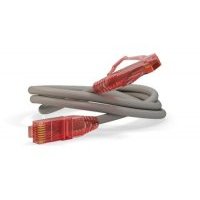 Кабель патч-корд UTP 5e кат. 1м. Hyperline PC-LPM-UTP-RJ45-REV-RJ45-C5e-1M-LSZH-GY