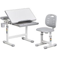 Комплект парта + стул трансформеры FunDesk Cura Grey 516118