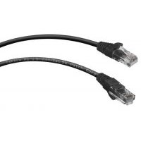 Кабель патч-корд UTP 5e кат. 0,3м. Cabeus PC-UTP-RJ45-Cat.5e-0.3m-BK