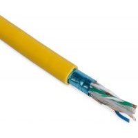 Кабель витая пара FTP 5e кат. 4 пары Hyperline FUTP4-C5E-P26-IN-LSZH-YL-100