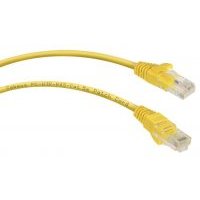 Кабель патч-корд UTP 5e кат. 0.15м. Cabeus PC-UTP-RJ45-Cat.5e-0.15m-YL