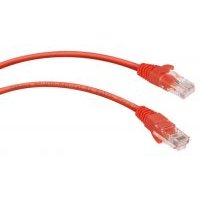 Кабель патч-корд UTP 5e кат. 0.15м. Cabeus PC-UTP-RJ45-Cat.5e-0.15m-RD