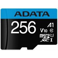 Карта памяти 256GB ADATA MicroSDXC UHS-I Class10 A1 100/25MB/s AUSDX256GUICL10A1-RA1