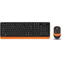 Клавиатура и мышь Wireless A4Tech черно-оранжевый, USB FG1010 ORANGE
