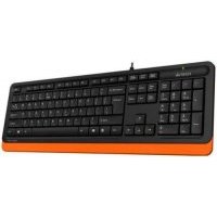 Клавиатура A4Tech черно-оранжевая, USB FK10 ORANGE