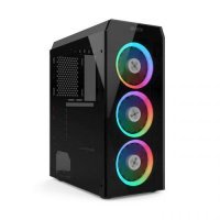 Корпус ATX HIPER черный, без БП, с окном, USB 2.0, USB 3.0, audio HG-C106RGB COEUS