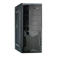 Корпус ATX Exegate EX280386RUS miditower, CP350W, 80mm, 2*USB, Audio, black CP-604