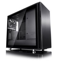 Корпус ATX Fractal Design FD-CA-DEF-R6C-BKO-TGL black, без БП, с окном, 2xUSB 3.0, 2xUSB 2.0, audio (701163) Define R6 USB-C TG Blackout
