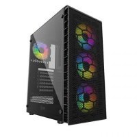 Корпус ATX Powercase CMIZ4C-A4 черный, без БП, с окном, USB 3.0, 2*USB 2.0, audio Mistral Z4С Mesh ARGB