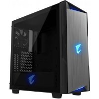 Корпус ATX GIGABYTE black, без БП, с окном, 2xUSB 3.0, USB Type-C, Audio AORUS C300 Glass