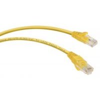 Кабель патч-корд UTP 5e кат. 0.15м. Cabeus PC-UTP-RJ45-Cat.5e-0.15m-YL-LSZH