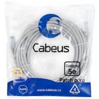Кабель патч-корд UTP 5e кат. 10м. Cabeus PC-UTP-RJ45-Cat.5e-10m