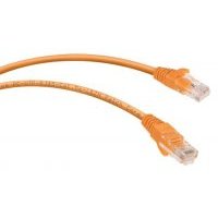 Кабель патч-корд UTP 5e кат. 1м. Cabeus PC-UTP-RJ45-Cat.5e-1m-OR-LSZH