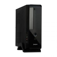 Корпус mATX Exegate Desktop, miniITX, БП M400 с вент. 8см, 2*USB, аудио, черный MI-209-400W-8