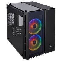 Корпус mATX Corsair CC-9011135-WW black, без БП, с окном, 2xUSB 3.0, audio Crystal Series 280X RGB TG