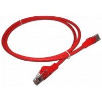 Патч-корд RJ45 - RJ45, 4 пары, UTP, категория 5е, 3 м, красный, LSZH, LANMASTER LAN-PC45/U5E-3.0-RD