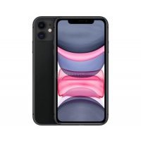 Смартфон Apple iPhone 11 64Gb Black (iOS 14/A13 Bionic 2650MHz/6.10" 1792x828/4096Mb/64Gb/4G LTE ) [MHDA3RU/A] iPhone 11 64GB (2020) Чёрный