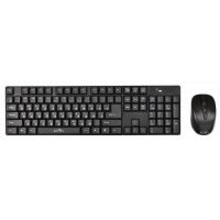 Клавиатура и мышь Wireless Oklick 612841 черные, USB 210M