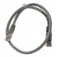 Патч-корд RJ45 - RJ45, 2 пары, UTP, категория 5е, 1 м, серый, TWT TWT2-45-45-1.0-GY TWT2-45-45-1.0-GY