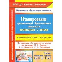 Планирование организованной образовательной деятельности воспитателя с детьми. Технологические карты 