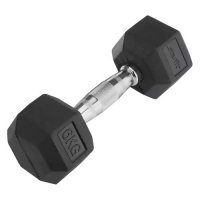 Гантель Starfit DB-301 1гант. 6кг обрезин. черный (УТ-00007099) УТ-00007099