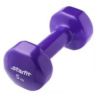 Гантель Starfit DB-101 1гант. 5кг винил. фиолетовый (УТ-00007057) УТ-00007057