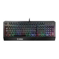 Клавиатура MSI VIGOR GK20 RU, USB, c подставкой для запястий, черный [s11-04ru230-cla] S11-04RU230-CLA