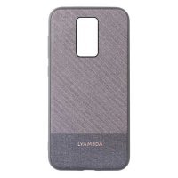 Чехол (клип-кейс) Lyambda Europa, для Xiaomi Redmi Note 9, серый [la05-rmn9-gr] LA05-RMN9-GR