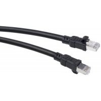 Кабель патч-корд FTP 6A кат. 1м. Cabeus PC-ARM-FTP-RJ45-Cat.6a-1m-PE