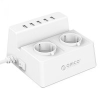 Сетевой фильтр Orico ODC-2A5U-WH