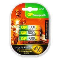 AAA Аккумулятор GP Rechargeable 1000AAAHC, 6 шт. 1000мAч 100AAAHC-2DECRC6