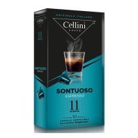 Кофе капсульный CELLINI Sontuoso Espresso, капсулы, совместимые с кофемашинами NESPRESSO® 