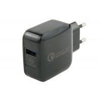 Зарядное устройство сетевое Red Line УТ000016520 USB QC 3.0, черный NQC-4